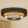 Brilagi - Plafoniera LED DAKOTA LUNETA LED/12W/230V diametro 60 cm 3000K/4000K/6400K nero/beige