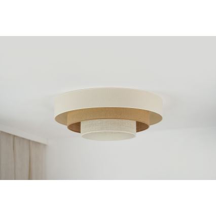 Brilagi - Plafoniera LED DENVER LUNETA LED/12W/230V diametro 60 cm 3000K/4000K/6400K beige/color crema