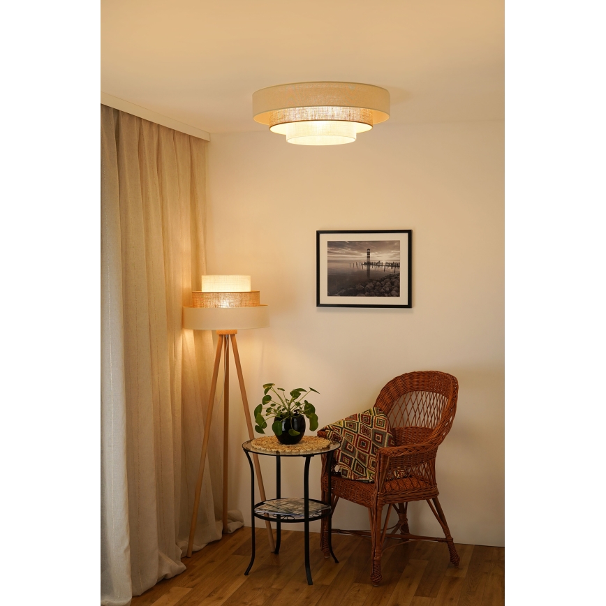 Brilagi - Plafoniera LED DENVER LUNETA LED/12W/230V diametro 60 cm 3000K/4000K/6400K beige/color crema