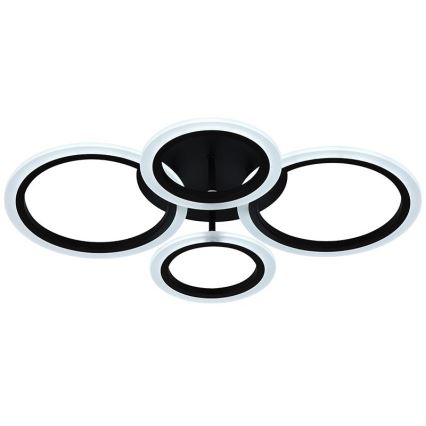 Brilagi - Lampadario a soffitto dimmerabile a LED ORBITS LED/50W/230V 3000-6500K nero + telecomando