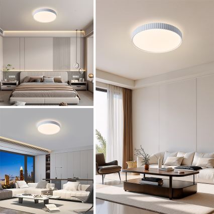 Brilagi - Plafoniera LED dimmerabile CORVO LED/54W/230V 3000-6000K bianco diam. 40 cm + telecomando