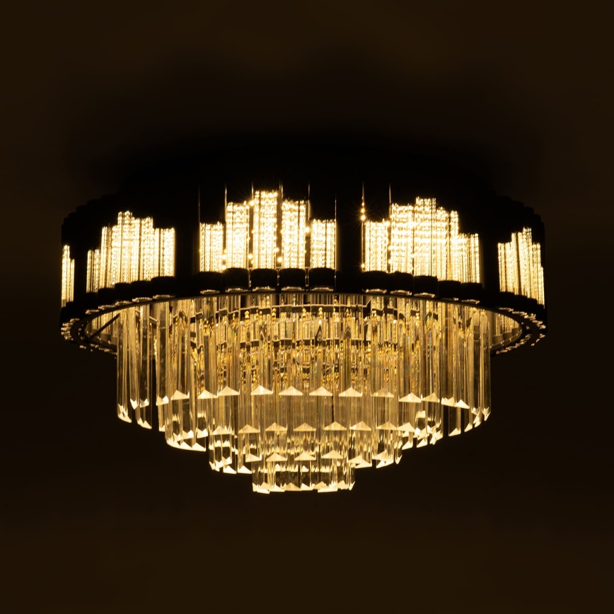 BRILAGI - Plafoniera dimmerabile CROWN LED/41W/230V 3000-6000K Ø 48 cm nero + telecomando