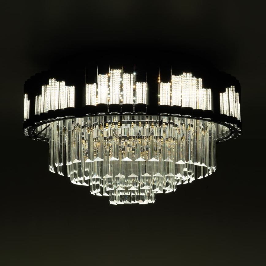 BRILAGI - Plafoniera dimmerabile CROWN LED/41W/230V 3000-6000K Ø 48 cm nero + telecomando