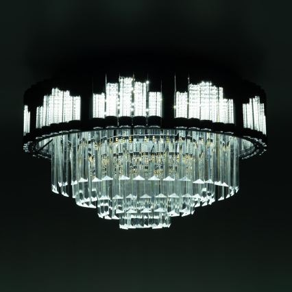 BRILAGI - Plafoniera dimmerabile CROWN LED/41W/230V 3000-6000K Ø 48 cm nero + telecomando
