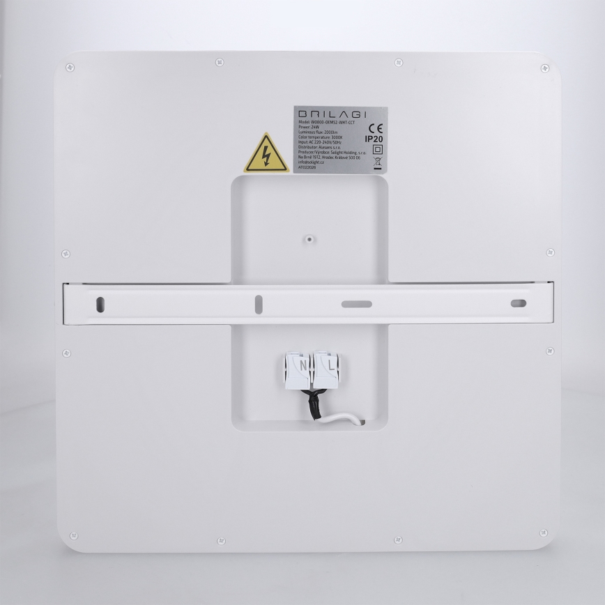 Brilagi - Plafoniera LED dimmerabile ESTELA SQUARE LED/36W/230V 3000-6500K 31x31 cm bianca + telecomando