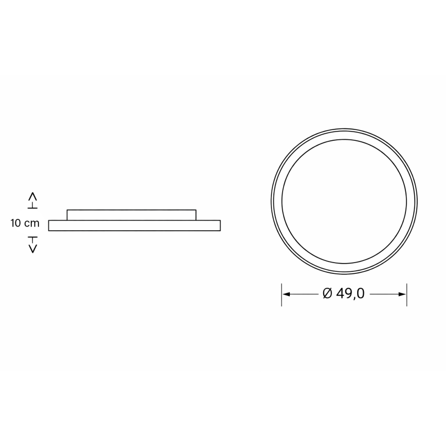Brilagi - Plafoniera dimmerabile a LED per bambini ASTRO LED/68W/230V 3000-6000K Ø 49 cm + telecomando