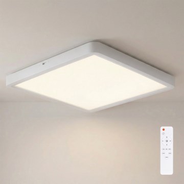 Brilagi - Plafoniera LED dimmerabile ESTELA SQUARE LED/36W/230V 3000-6500K 31x31 cm bianca + telecomando