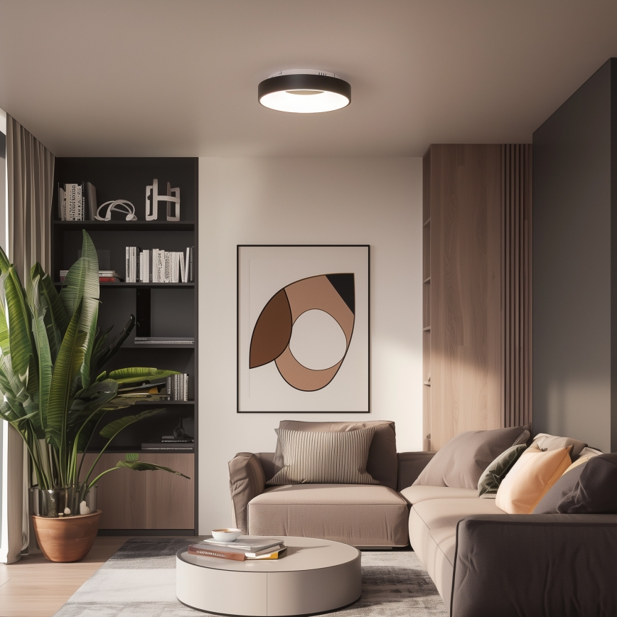 Brilagi - Plafoniera LED dimmerabile FALCON II LED/67W/230V 3000–6500K Ø 40 cm nero + telecomando