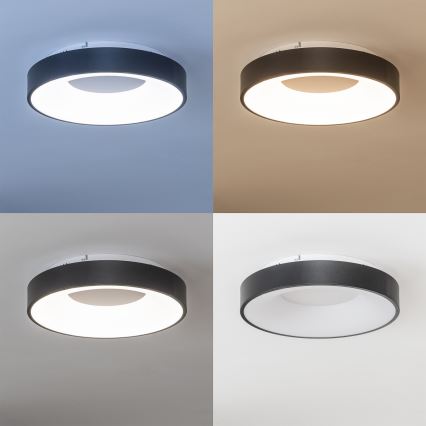 Brilagi - Plafoniera LED dimmerabile FALCON II LED/67W/230V 3000–6500K Ø 40 cm nero + telecomando