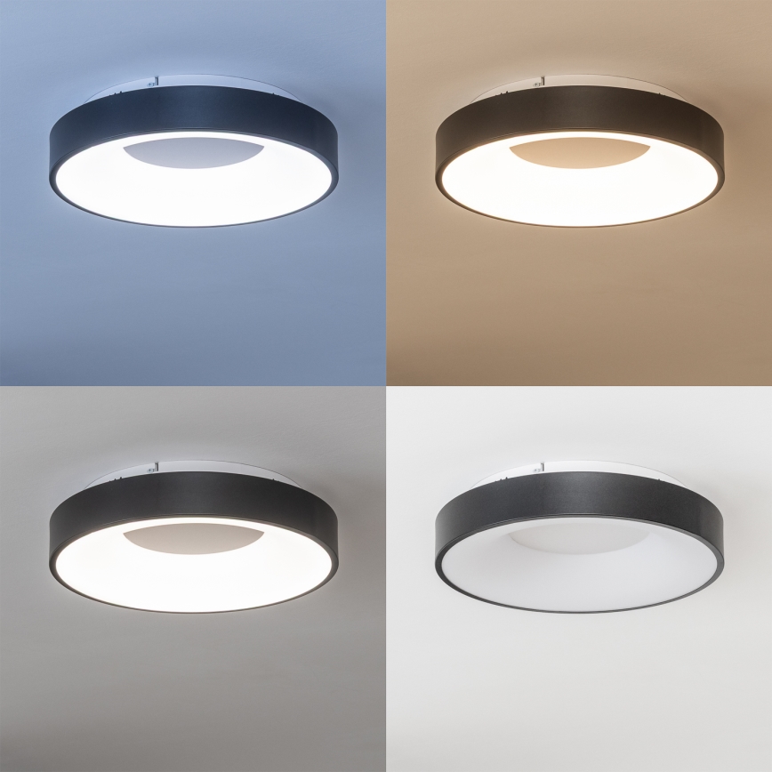 Brilagi - Plafoniera LED dimmerabile FALCON II LED/67W/230V 3000–6500K Ø 40 cm nero + telecomando