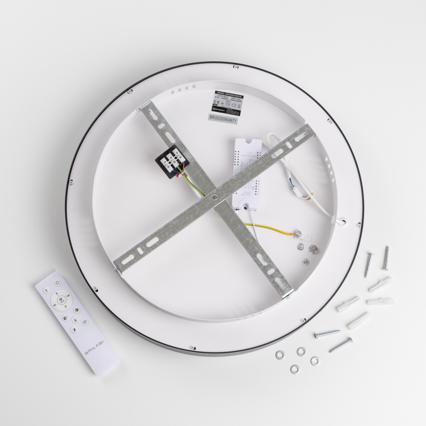 Brilagi - Plafoniera LED dimmerabile FALCON II LED/67W/230V 3000–6500K Ø 40 cm nero + telecomando