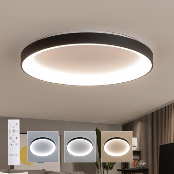 Brilagi - Plafoniera LED dimmerabile FALCON II LED/108W/230V 3000-6500K Ø 80 cm nero + telecomando