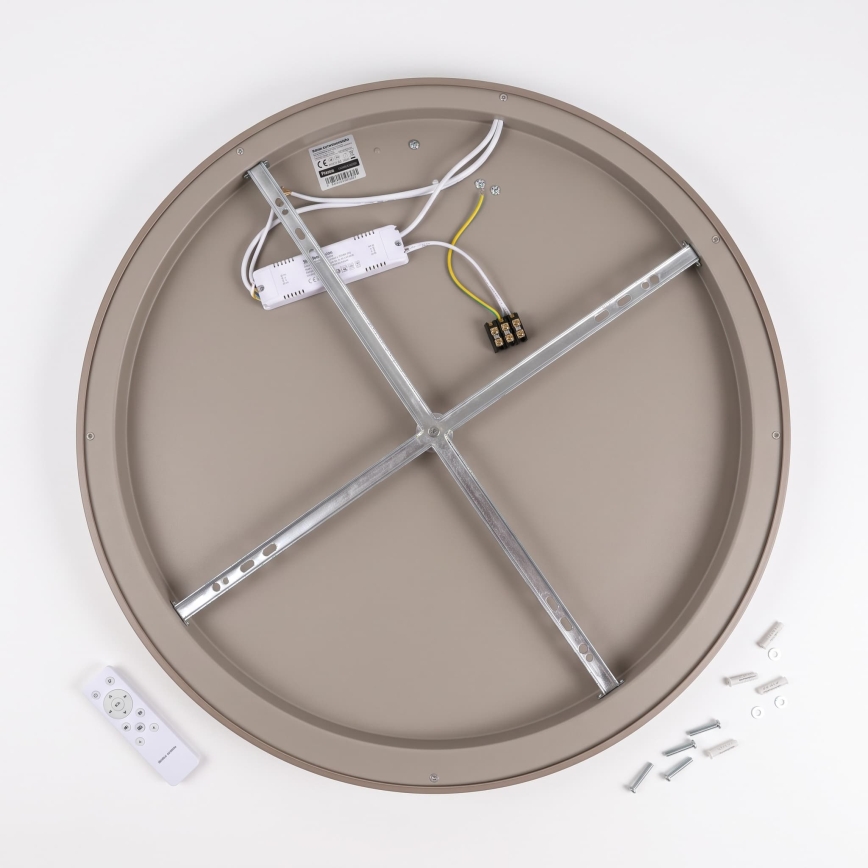 BRILAGI - Plafoniera LED dimmerabile FALCON II LED/108W/230V 3000-6500K Ø 80 cm bianco/beige + telecomando