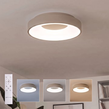 BRILAGI - Plafoniera LED dimmerabile FALCON II LED/67 W/230 V 3000-6500 K Ø 40 cm bianco/beige + telecomando