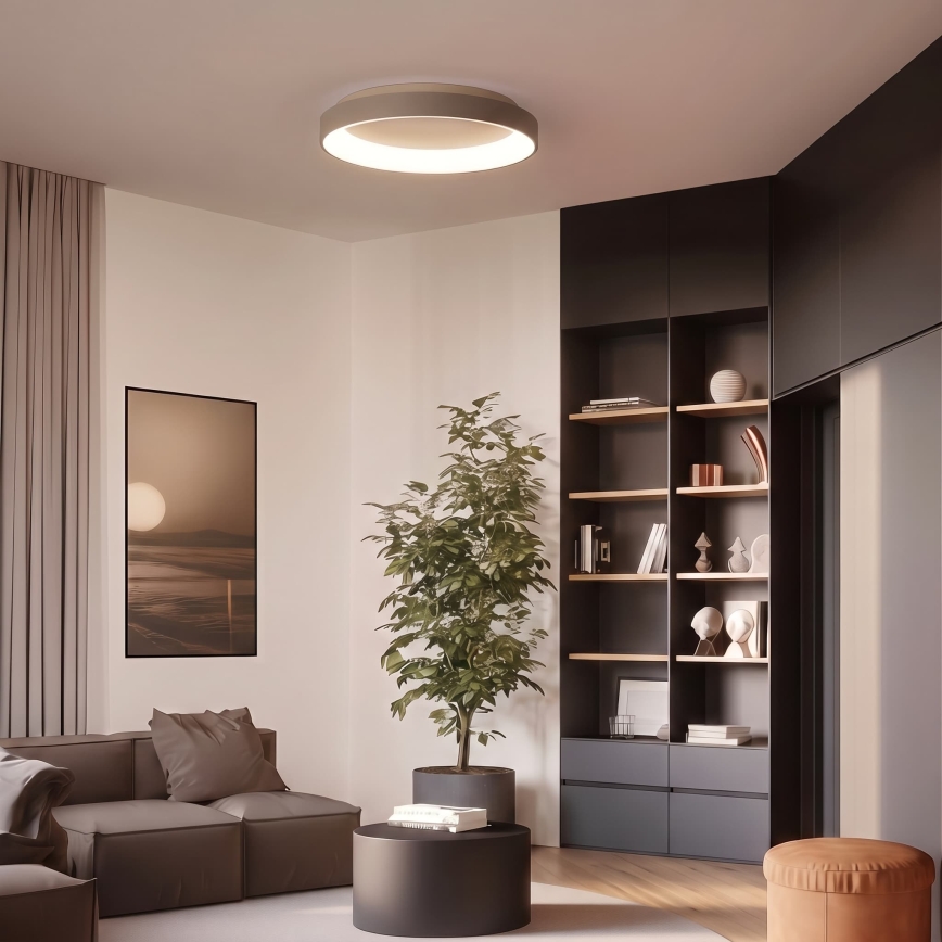 BRILAGI - Plafoniera LED dimmerabile FALCON II LED/99W/230V 3000-6500K pr. 60 cm beige + telecomando