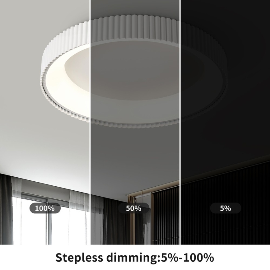 Brilagi - Plafoniera LED dimmerabile FALCON MODERN LED/54W/230V 3000-6000K 60 cm bianco + telecomando
