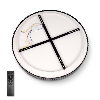 Brilagi - Plafoniera LED dimmerabile FALCON MODERN LED/54W/230V 3000-6500K diam. 60 cm nera + telecomando