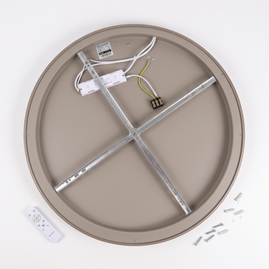BRILAGI - Plafoniera LED dimmerabile FALCON SLIM LED/42W/230V 3000-6500K Ø 50 cm bianco/beige + telecomando