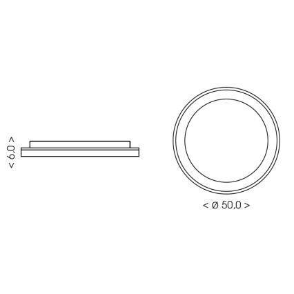 BRILAGI - Plafoniera LED dimmerabile FALCON SLIM LED/42W/230V 3000-6500K Ø 50 cm bianco/beige + telecomando