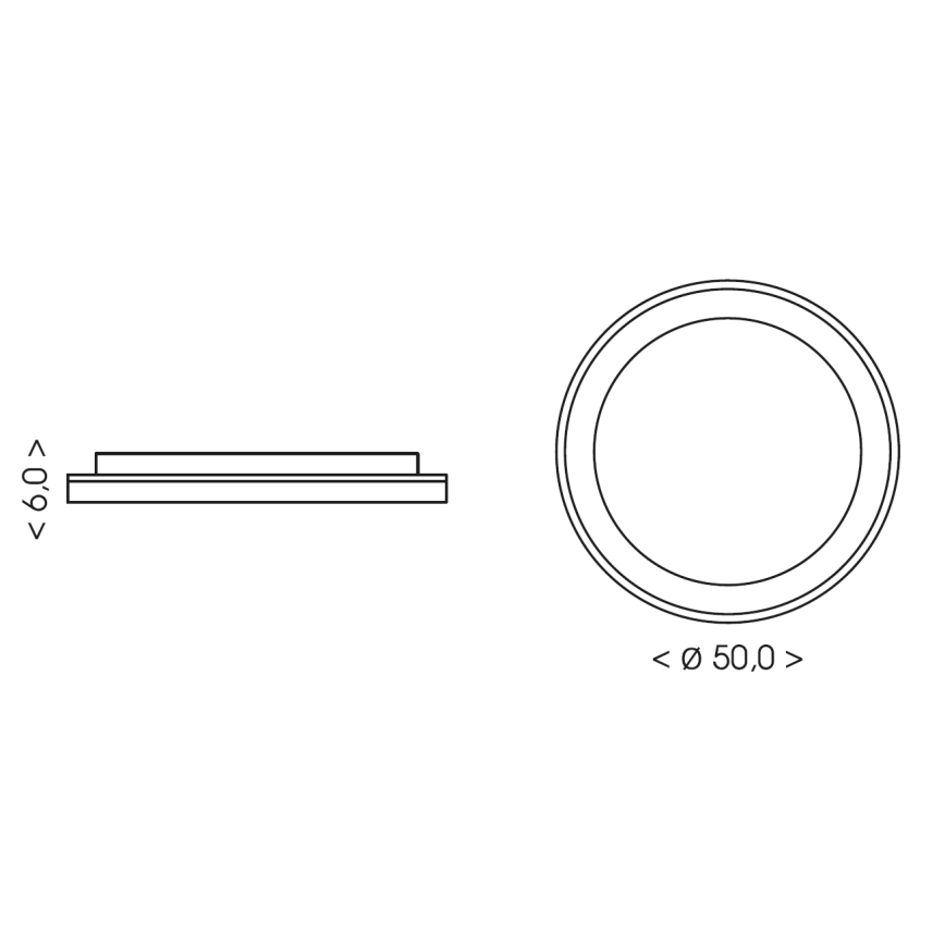 BRILAGI - Plafoniera LED dimmerabile FALCON SLIM LED/42W/230V 3000-6500K Ø 50 cm bianco/beige + telecomando
