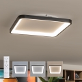 Brilagi - Plafoniera LED dimmerabile FALCON SLIM LED/50W/230V 3000-6500K 50x50 cm nera + telecomando