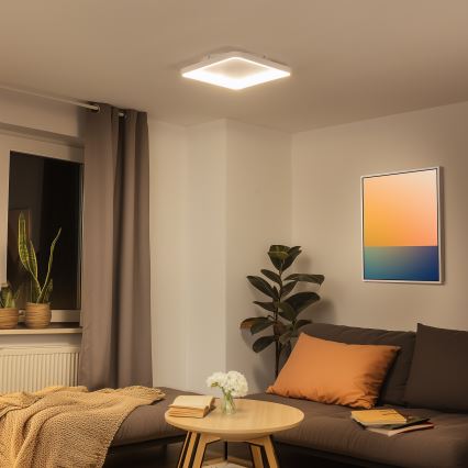 Brilagi - Plafoniera dimmerabile a LED FALCON SLIM LED/50W/230V 3000-6500K 50x50 cm bianca + telecomando
