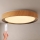 Brilagi - Plafoniera LED dimmerabile FLOCO LED/48W/230V 3000-6500K Ø 40 cm finitura effetto legno/nero + telecomando