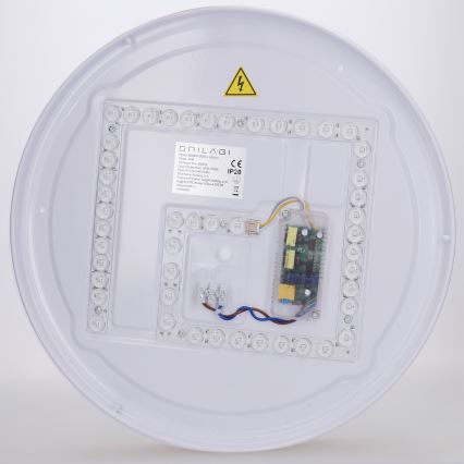 Brilagi - Plafoniera LED dimmerabile FLOCO LED/48W/230V Ø 40 cm finitura effetto legno/bianco + telecomando incluso