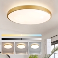 Brilagi - Plafoniera LED dimmerabile GLASS POOL DOUBLE LED/80W/230V 3000-6000K 60 cm dorata + telecomando