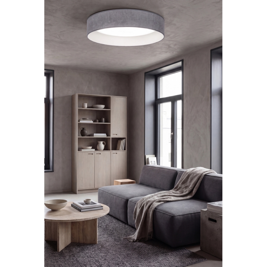 Brilagi - Plafoniera dimmerabile VELVET SMARTIX STARS LED/36W/230V 3000-6000K Ø 55 cm grigio Wi-Fi Tuya Beacon + telecomando