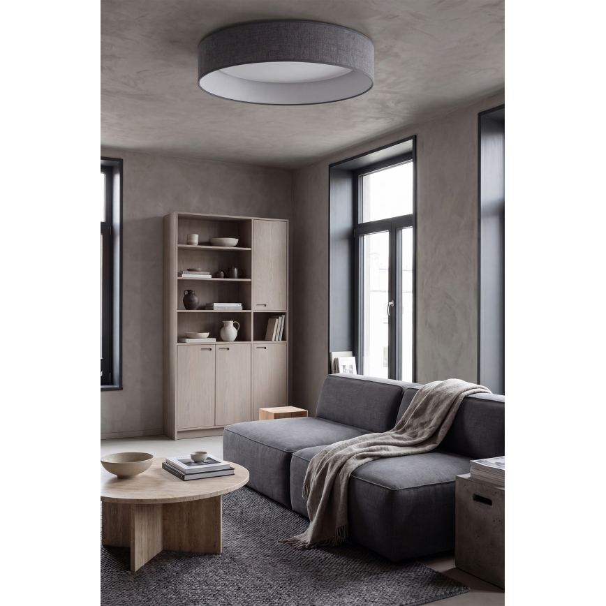 Brilagi - Plafoniera dimmerabile VELVET SMARTIX STARS LED/36W/230V 3000-6000K Ø 55 cm grigio Wi-Fi Tuya Beacon + telecomando