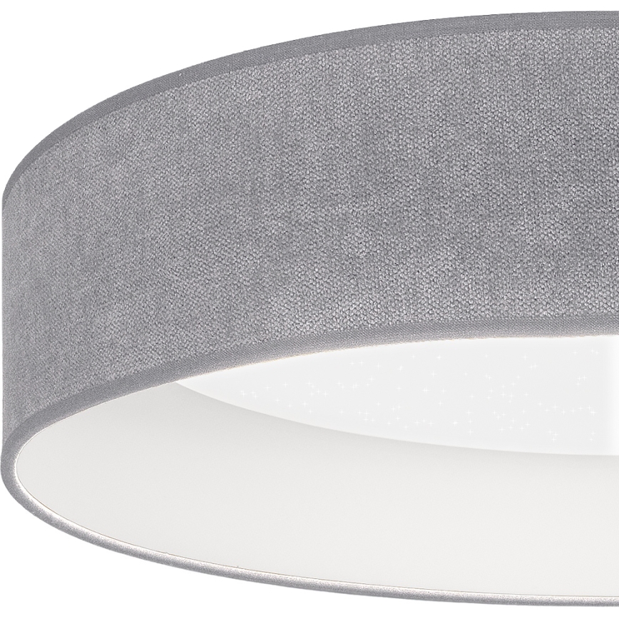 Brilagi - Plafoniera dimmerabile VELVET SMARTIX STARS LED/36W/230V 3000-6000K Ø 55 cm grigio Wi-Fi Tuya Beacon + telecomando