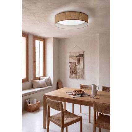 Brilagi - plafoniera LED dimmerabile VELVET SMARTIX STARS LED/24W/230V 3000-6000K Ø 45 cm beige Wi-Fi Tuya Beacon + telecomando