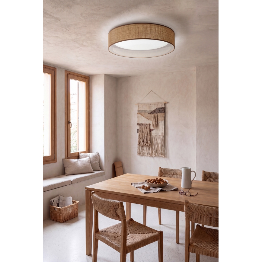 Brilagi - plafoniera LED dimmerabile VELVET SMARTIX STARS LED/24W/230V 3000-6000K Ø 45 cm beige Wi-Fi Tuya Beacon + telecomando