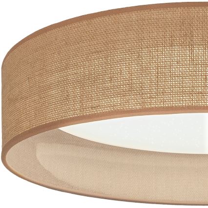 Brilagi - plafoniera LED dimmerabile VELVET SMARTIX STARS LED/24W/230V 3000-6000K Ø 45 cm beige Wi-Fi Tuya Beacon + telecomando