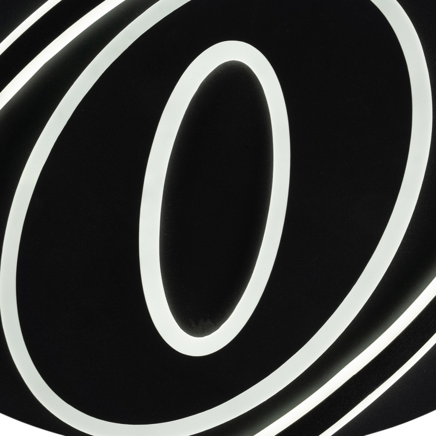 Brilagi - Plafoniera LED dimmerabile IRIS LED/78W/230V 3000-6000K 37x49 cm nero + telecomando