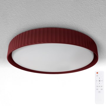 Brilagi - Plafoniera LED dimmerabile LUCIA LED/48W/230V 3000-6500K Ø 41 cm rossa + telecomando
