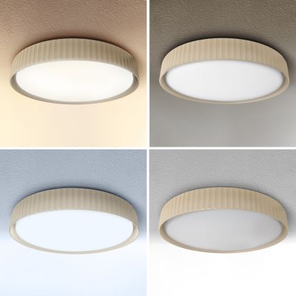 Brilagi - Plafoniera dimmerabile da soffitto LUCIA LED/48W/230V 3000-6500K Ø 41 cm beige + telecomando