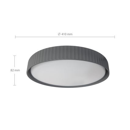 Brilagi - Plafoniera LED dimmerabile LUCIA LED/48W/230V 3000-6500K Ø 41 cm grigio + telecomando
