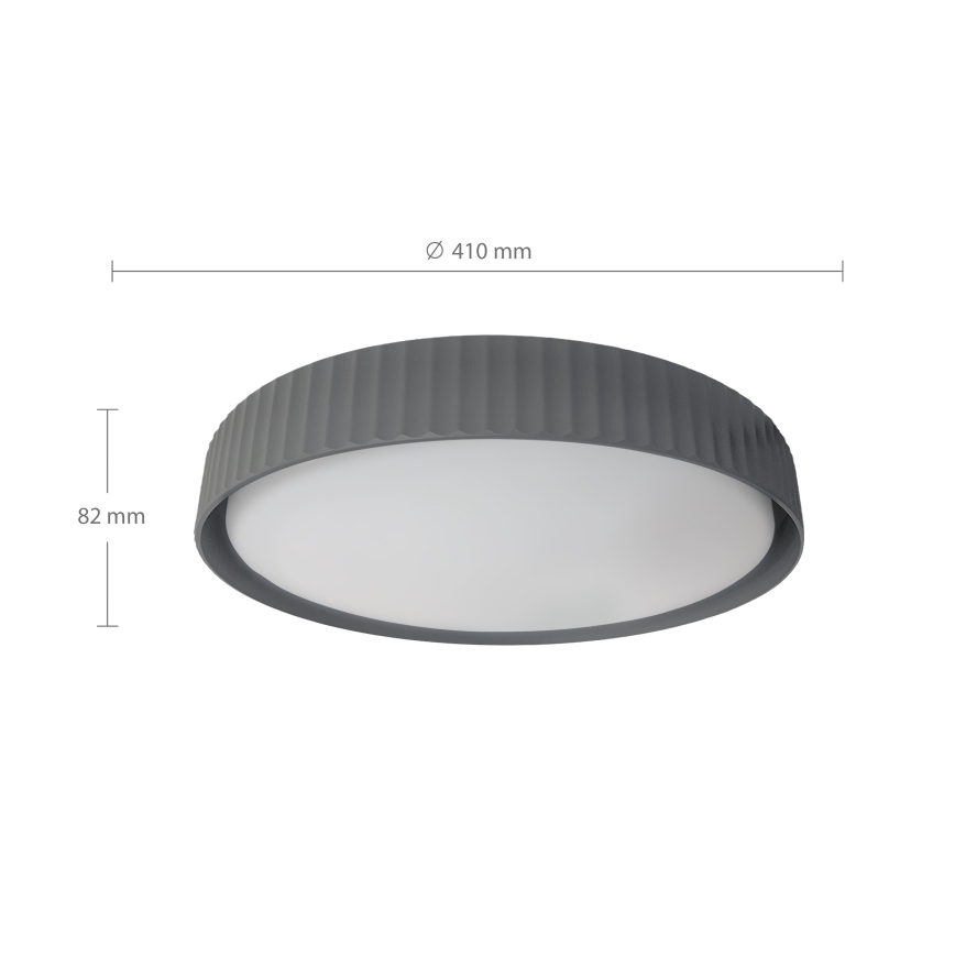 Brilagi - Plafoniera LED dimmerabile LUCIA LED/48W/230V 3000-6500K Ø 41 cm grigio + telecomando