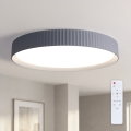 Brilagi - Plafoniera LED dimmerabile LUCIA LED/60W/230V 3000-6500K Ø 59 cm grigia + telecomando