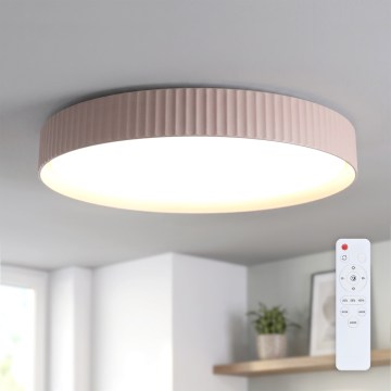 Brilagi - Plafoniera LED dimmerabile LUCIA LED/60W/230V 3000-6500K Ø 59 cm marrone + telecomando