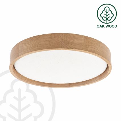 Brilagi - Plafoniera LED dimmerabile MANAROLA SMART STARS LED/24W/230V 3000-6000K Wi-Fi Tuya Beacon Ø 41 cm rovere + telecomando