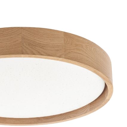 Brilagi - Plafoniera LED dimmerabile MANAROLA SMART STARS LED/24W/230V 3000-6000K Wi-Fi Tuya Beacon Ø 41 cm rovere + telecomando