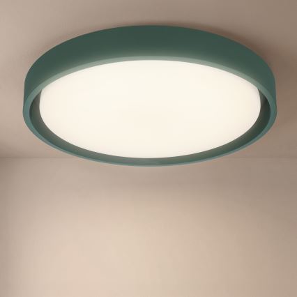 Brilagi - Plafoniera LED dimmerabile MATTEO LED/48W/230V 3000-6500K Ø 41 cm verde + telecomando incluso