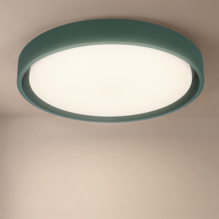 Brilagi - Plafoniera LED dimmerabile MATTEO LED/48W/230V 3000-6500K Ø 41 cm verde + telecomando incluso