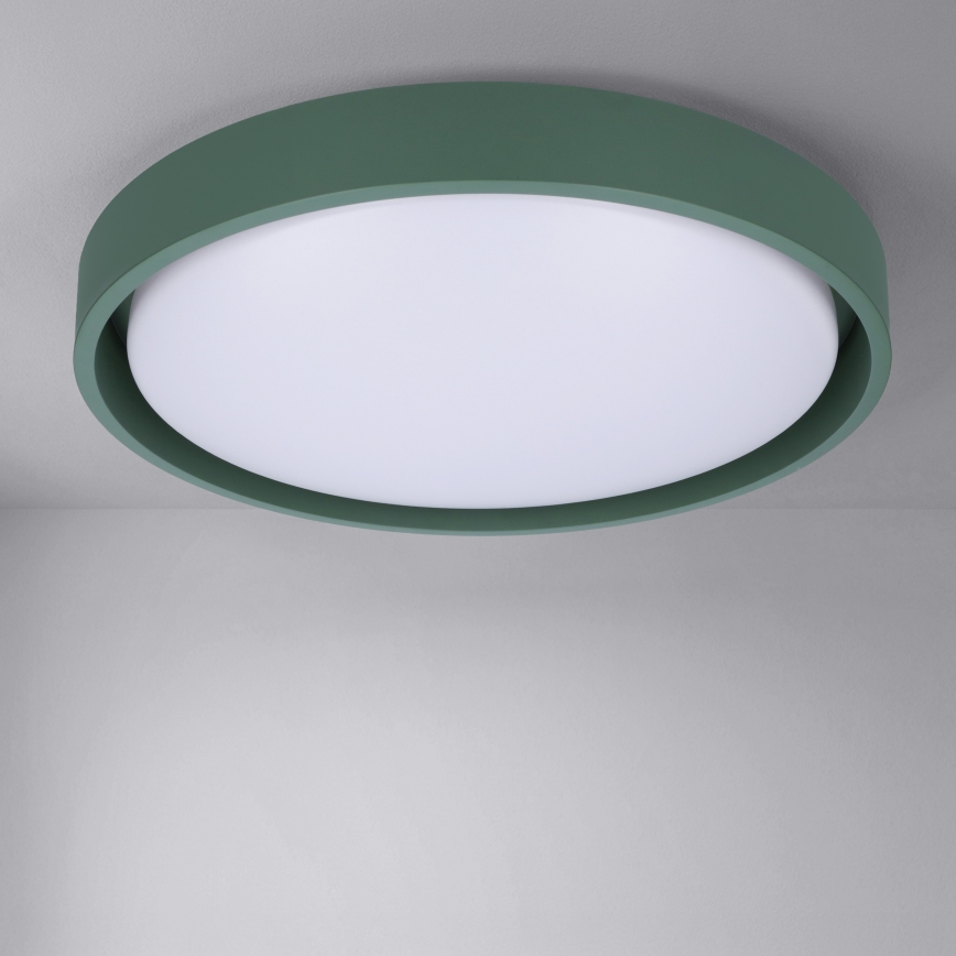 Brilagi - Plafoniera LED dimmerabile MATTEO LED/48W/230V 3000-6500K Ø 41 cm verde + telecomando incluso