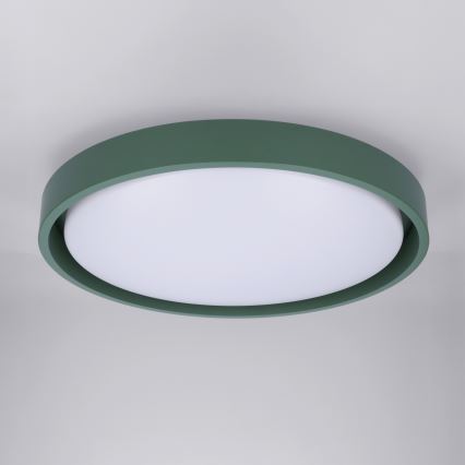 Brilagi - Plafoniera LED dimmerabile MATTEO LED/48W/230V 3000-6500K Ø 41 cm verde + telecomando incluso