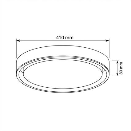 Brilagi - Plafoniera LED dimmerabile MATTEO LED/48W/230V 3000-6500K Ø 41 cm verde + telecomando incluso