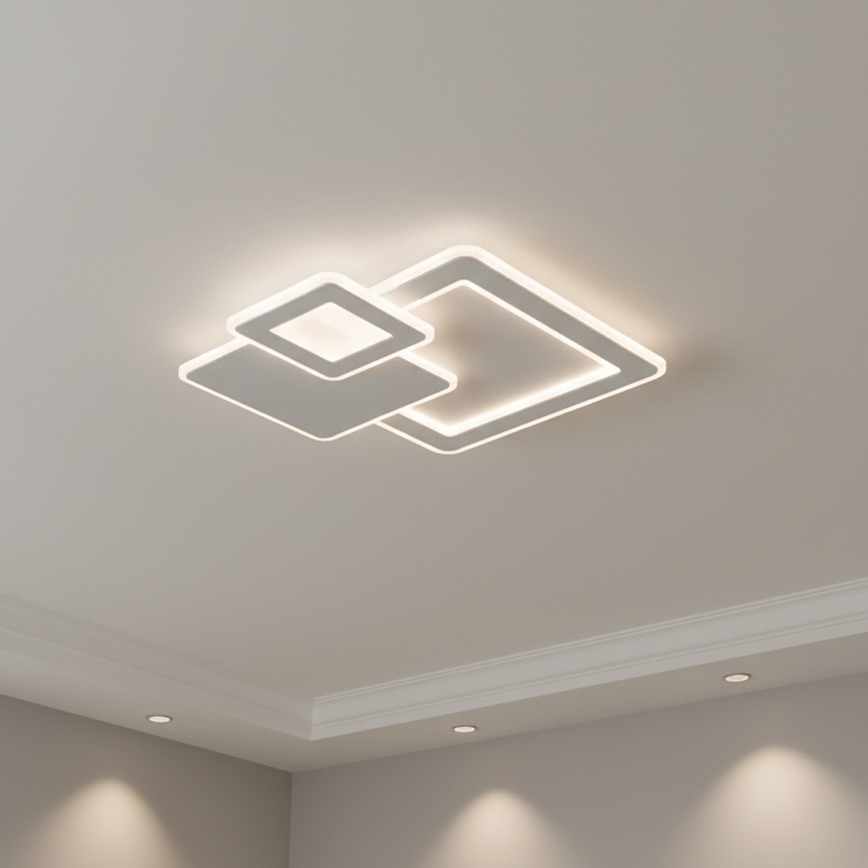 BRILAGI - plafoniera dimmerabile a LED MODERN LED/93W/230V 3000-6000K 48,5x48,5 cm + telecomando